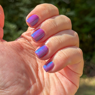 Image provided for Bee's Knees by a paid swatcher featuring the nail polish " A Talent For Misfortune "