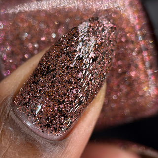 Image provided for Bee's Knees by a paid swatcher featuring the nail polish " My Place was Never in this World "