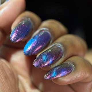 Image provided for Bee's Knees by a paid swatcher featuring the nail polish " Take Me with You "