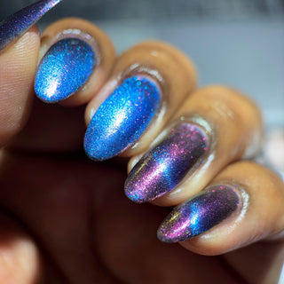Image provided for Bee's Knees by a paid swatcher featuring the nail polish " Take Me with You "