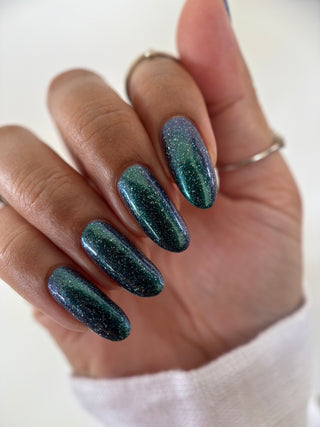 Image provided for Bee's Knees by a paid swatcher featuring the nail polish " Faragathe "