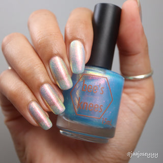 Image provided for Bee's Knees by a paid swatcher featuring the nail polish " They Would Know My Name One Day "