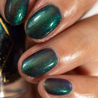 Image provided for Bee's Knees by a paid swatcher featuring the nail polish " Clarity "