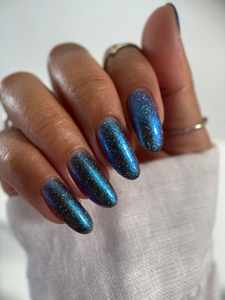 Image provided for Bee's Knees by a paid swatcher featuring the nail polish " Every Accusation is Always a Confession "
