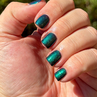 Image provided for Bee's Knees by a paid swatcher featuring the nail polish " Clarity "