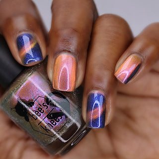 Image provided for Bee's Knees by a paid swatcher featuring the nail polish " Tether "