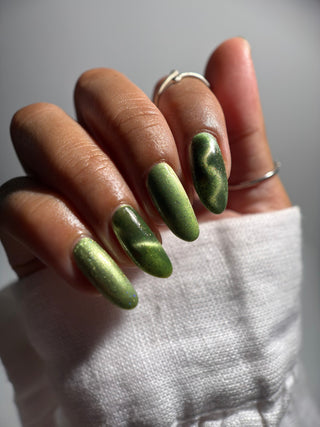 Image provided for Bee's Knees by a paid swatcher featuring the nail polish " Coercer "