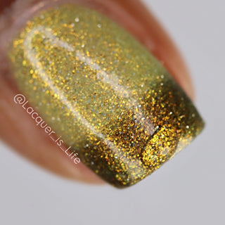 Image provided for Bee's Knees by a paid swatcher featuring the nail polish " Lord Percival the Second "