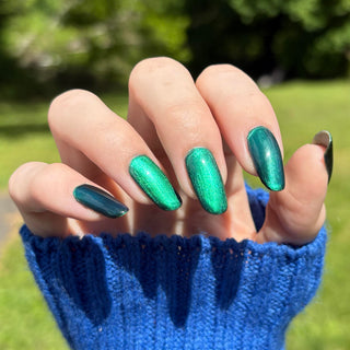 Image provided for Bee's Knees by a paid swatcher featuring the nail polish " This is Arkany "