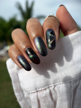 Image provided for Bee's Knees by a paid swatcher featuring the nail polish " Godstouched "