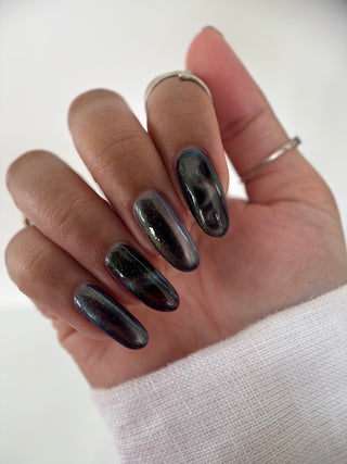 Image provided for Bee's Knees by a paid swatcher featuring the nail polish " Godstouched "