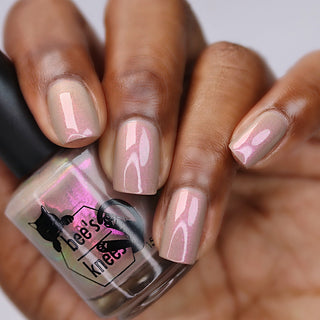 Image provided for Bee's Knees by a paid swatcher featuring the nail polish " Loving Someone is Not a Trap "