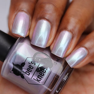 Image provided for Bee's Knees by a paid swatcher featuring the nail polish " My Little Miscreant "