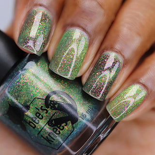 Image provided for Bee's Knees by a paid swatcher featuring the nail polish " Magiphilia "