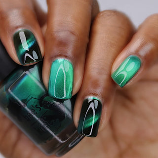 Image provided for Bee's Knees by a paid swatcher featuring the nail polish " This is Arkany "