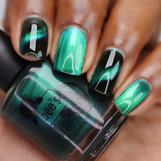 Image provided for Bee's Knees by a paid swatcher featuring the nail polish " This is Arkany "