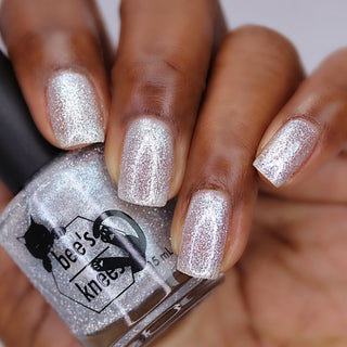Image provided for Bee's Knees by a paid swatcher featuring the nail polish " Hold Your Unicorns "