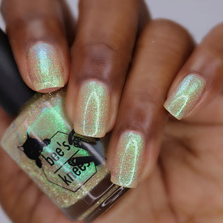 Image provided for Bee's Knees by a paid swatcher featuring the nail polish " Judgy Carlisle "