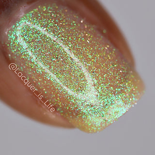 Image provided for Bee's Knees by a paid swatcher featuring the nail polish " Judgy Carlisle "
