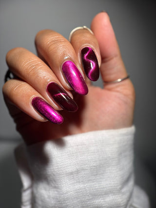 Image provided for Bee's Knees by a paid swatcher featuring the nail polish " What is Devotion Without Love? "