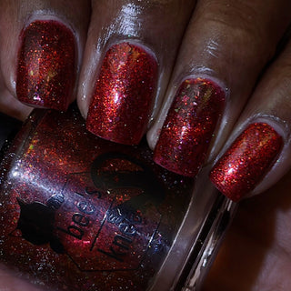Image provided for Bee's Knees by a paid swatcher featuring the nail polish " Chained to the Desk "