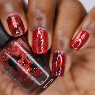 Image provided for Bee's Knees by a paid swatcher featuring the nail polish " Chained to the Desk "