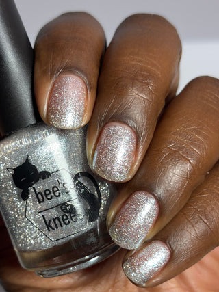 Image provided for Bee's Knees by a paid swatcher featuring the nail polish " Hold Your Unicorns "