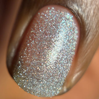 Image provided for Bee's Knees by a paid swatcher featuring the nail polish " Hold Your Unicorns "