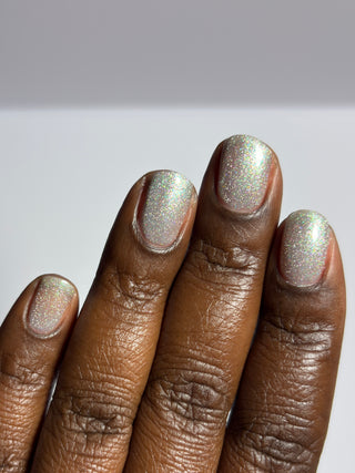 Image provided for Bee's Knees by a paid swatcher featuring the nail polish " The Source "