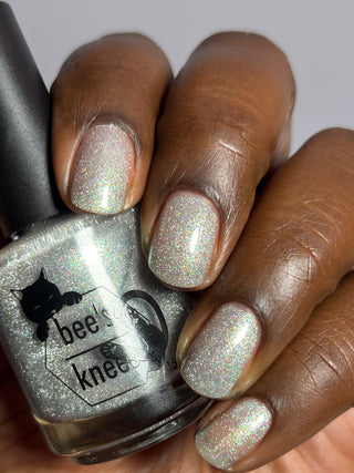 Image provided for Bee's Knees by a paid swatcher featuring the nail polish " The Source "
