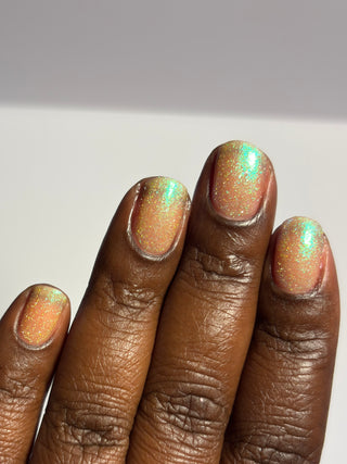 Image provided for Bee's Knees by a paid swatcher featuring the nail polish " Judgy Carlisle "