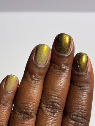 Image provided for Bee's Knees by a paid swatcher featuring the nail polish " Lord Percival the Second "