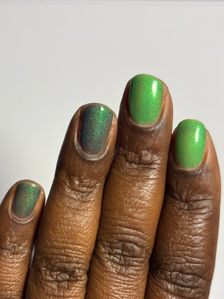 Image provided for Bee's Knees by a paid swatcher featuring the nail polish " I Really Liked Pudding "