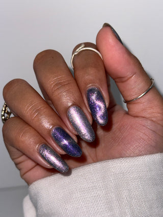 Image provided for Bee's Knees by a paid swatcher featuring the nail polish " True Power Lies in the Shadows "
