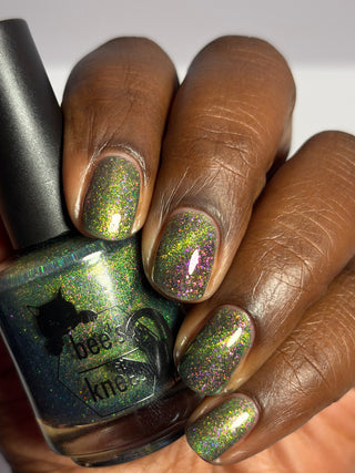 Image provided for Bee's Knees by a paid swatcher featuring the nail polish " Magiphilia "