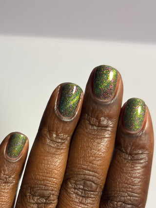 Image provided for Bee's Knees by a paid swatcher featuring the nail polish " Magiphilia "