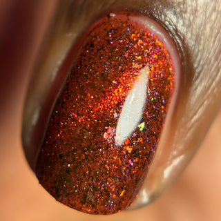 Image provided for Bee's Knees by a paid swatcher featuring the nail polish " Chained to the Desk "