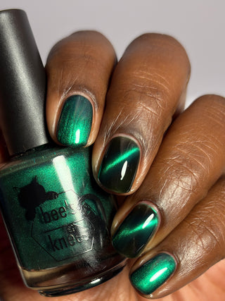 Image provided for Bee's Knees by a paid swatcher featuring the nail polish " This is Arkany "