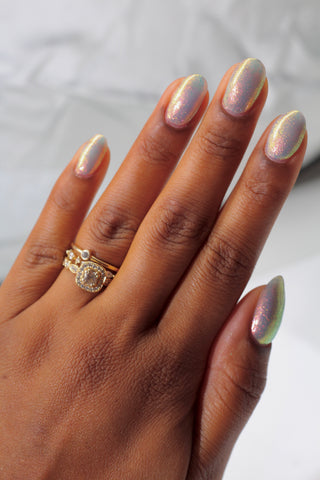 Image provided for Bee's Knees by a paid swatcher featuring the nail polish " The Celestial Kingdom "