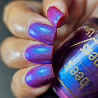 Image provided for Bee's Knees by a paid swatcher featuring the nail polish " A Talent For Misfortune "
