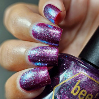 Image provided for Bee's Knees by a paid swatcher featuring the nail polish " His Gentle Ruler "