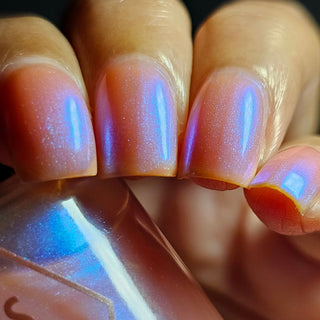 Image provided for Bee's Knees by a paid swatcher featuring the nail polish " Through Love, All is Possible "