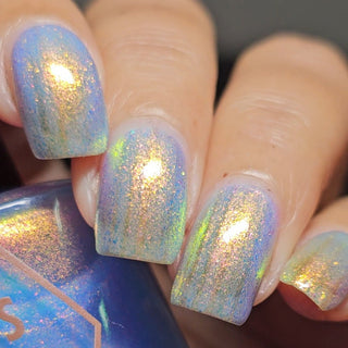 Image provided for Bee's Knees by a paid swatcher featuring the nail polish " They Would Know My Name One Day "