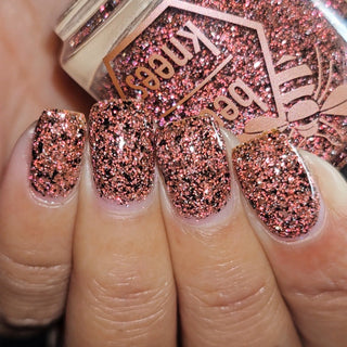 Image provided for Bee's Knees by a paid swatcher featuring the nail polish " My Place was Never in this World "