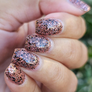 Image provided for Bee's Knees by a paid swatcher featuring the nail polish " My Place was Never in this World "