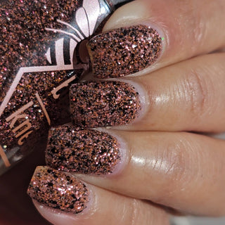 Image provided for Bee's Knees by a paid swatcher featuring the nail polish " My Place was Never in this World "