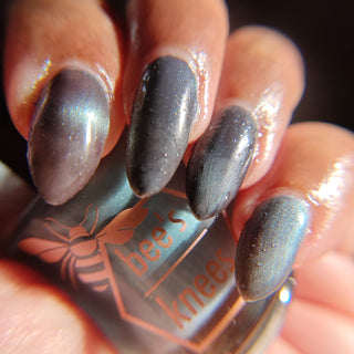 Image provided for Bee's Knees by a paid swatcher featuring the nail polish " Merciless Life "
