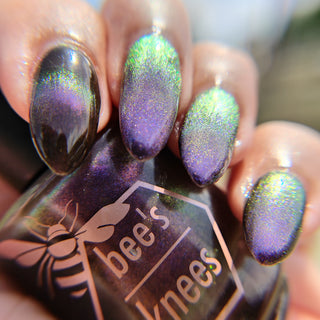 Image provided for Bee's Knees by a paid swatcher featuring the nail polish " A Small Kindness "