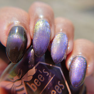 Image provided for Bee's Knees by a paid swatcher featuring the nail polish " A Small Kindness "