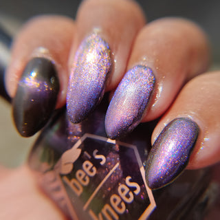 Image provided for Bee's Knees by a paid swatcher featuring the nail polish " A Small Kindness "